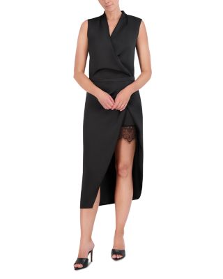 Bcbg crossover midi dress best sale