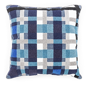 Mackenzie-childs Boathouse Plaid Outdoor Pillow In Multi