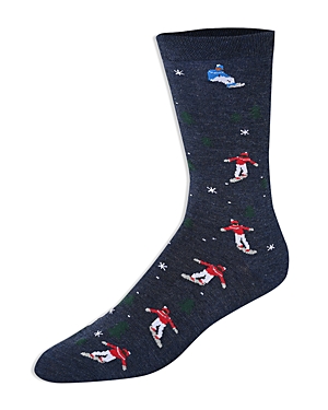 Cole Haan Snowboarder Dress Crew Socks In Multi