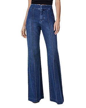 Alice and Olivia Dylan High Waist Wide Leg Jeans in Lovetrain