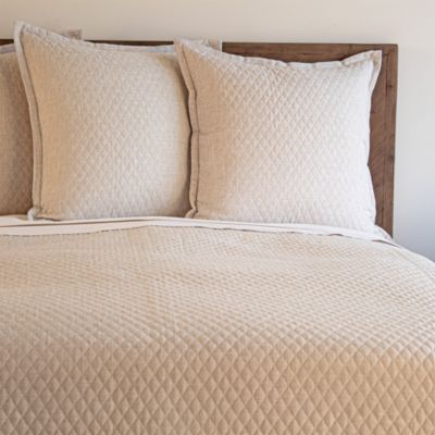 Faux Flax Coverlet Set, King