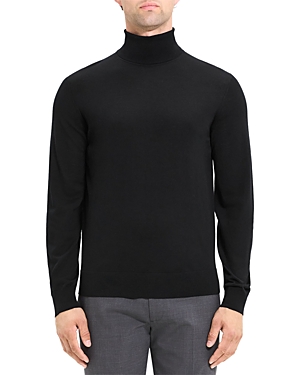 Shop Theory Regal Merino Turtleneck Sweater In Black