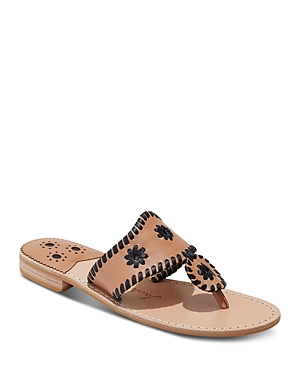 Jack Rogers Jacks Flip Flop In Brown/black