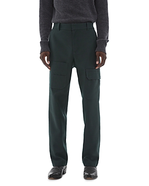 Shop Helmut Lang Yarn Dyed Regular Fit Cargo Pants In Evergreen