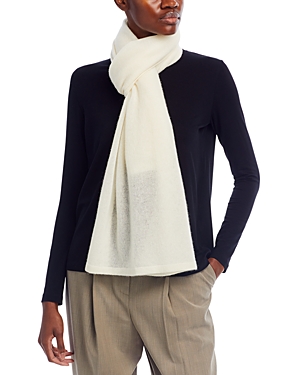 C By Bloomingdale's Cashmere Oversized Knit Scarf - 100% Exclusive In White