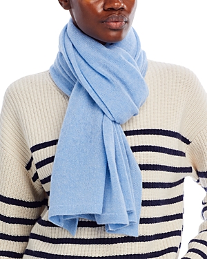 C By Bloomingdale's Cashmere Oversized Knit Scarf - 100% Exclusive In Sky Blue