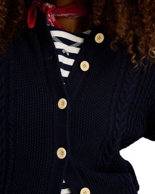 Alex Mill Nico Chunky Cable Knit Cardigan | Bloomingdale's