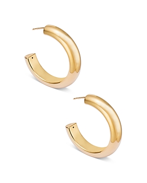 Bloomingdale's Polished Medium Hoop Earrings in 14K Yellow Gold