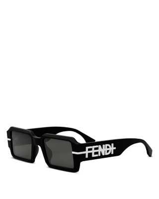Fendi Fendigraphy Rectangular Sunglasses, 52mm