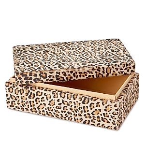 Global Views Cheetah Print Hair-on-hide Box, Small In Brown