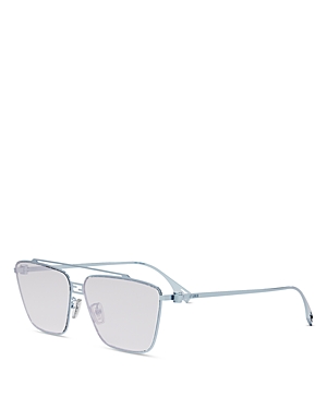 Fendi Baguette Rectangular Sunglasses, 59mm