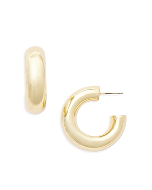 Aqua Tube Hoop Earrings - 100% Exclusive In Gold