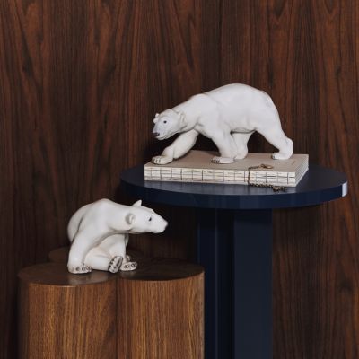 Polar Bear Sitting Figurine