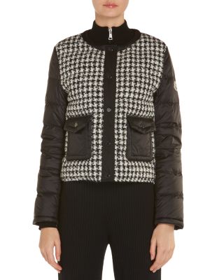 Moncler Becasse Houndstooth Down Jacket Bloomingdale s