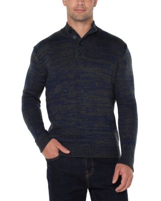 Four Button Mock Neck Sweater