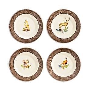 Juliska Forest Walk Cocktail Plate, Set of 4