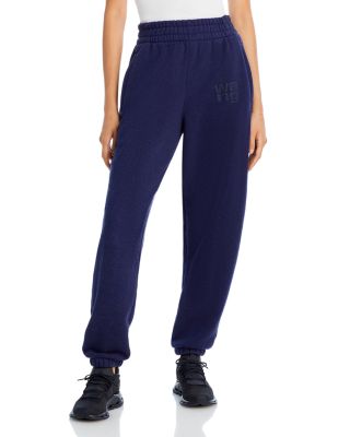 Alexander Wang T Glitter Sweatpants In Nine Iron
