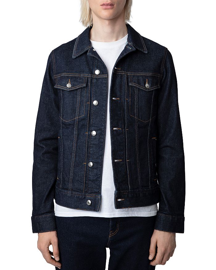 Zadig & Voltaire Art is Truth Embroidered Denim Jacket | Bloomingdale's