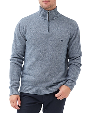 Rodd & Gunn Rodd And Gunn Merrick Bay Quarter Zip Pullover Sweater In Indigo