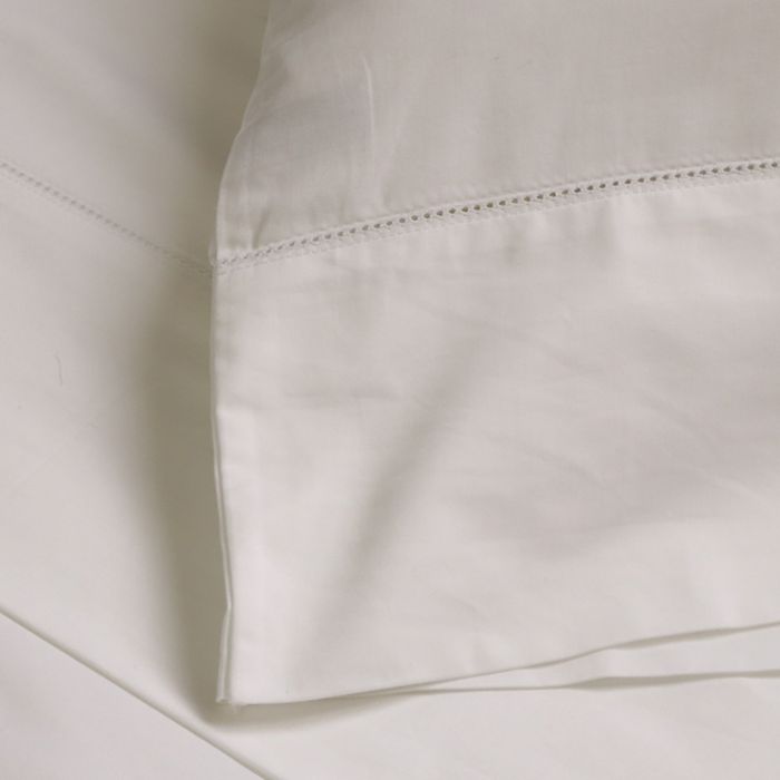 Shop Pom Pom At Home Classico Hemstitch Sheet Set, Twin In White