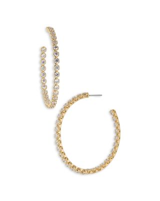 Nadri Cleo Large Hoop Earrings