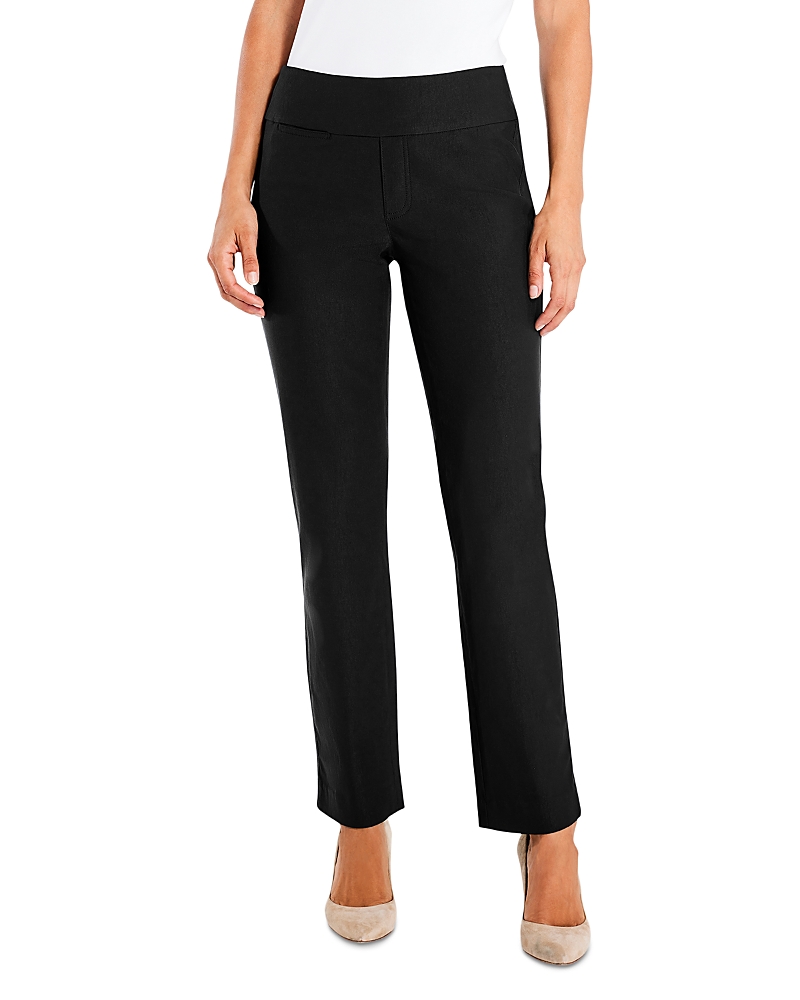 Nic + Zoe Nic+zoe Petites Wonderstretch Slim Straight Pants In Black