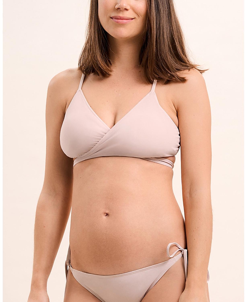 Moloco Jojo Nursing Bikini Top In Dusty Rose