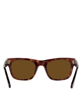 Persol Polarized Rectangle Sunglasses, 52mm | Bloomingdale display picture 3