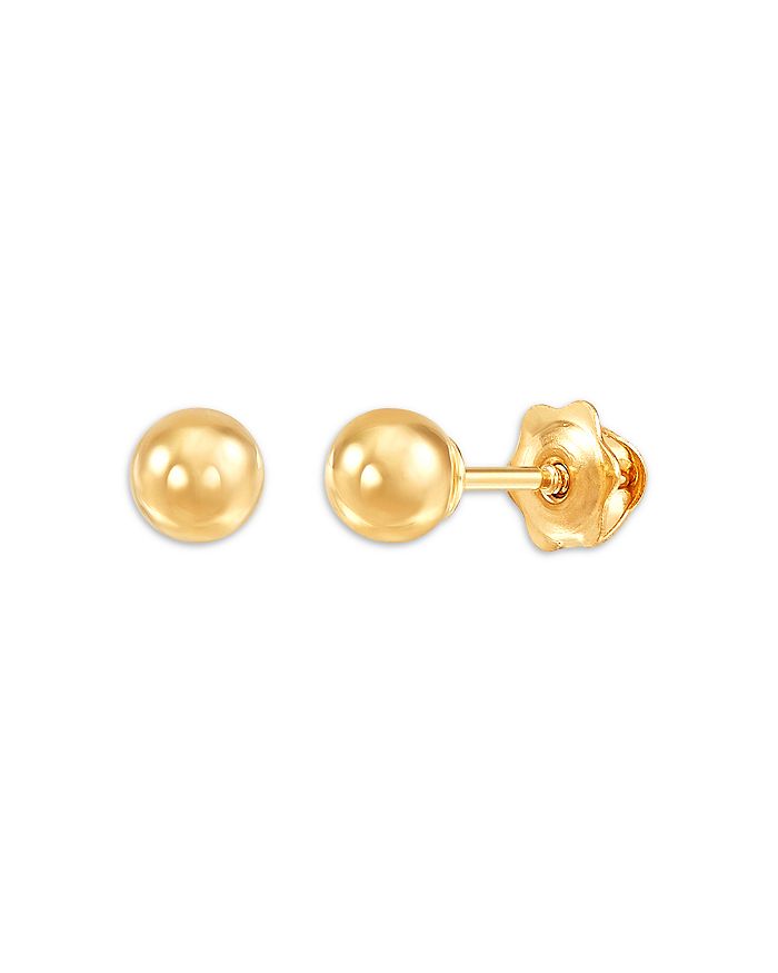 Children's top ball earrings