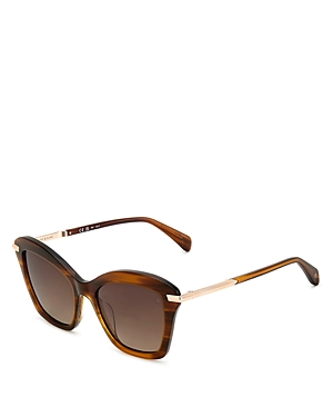 Rag & Bone Cat Eye Sunglasses, 53mm In Brown