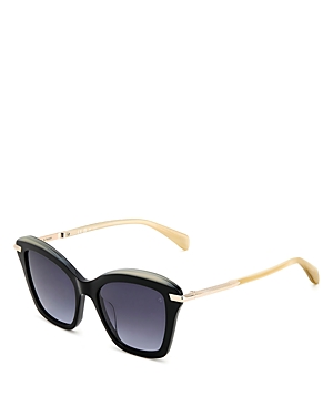 Rag & Bone Cat Eye Sunglasses, 53mm In Black
