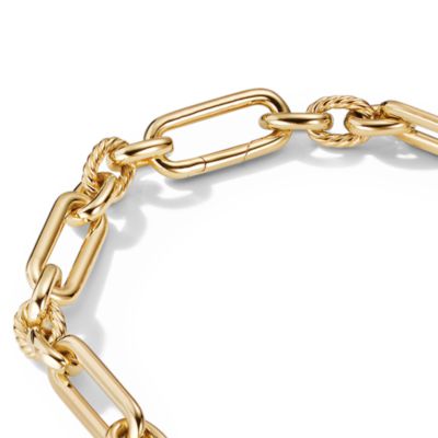Lexington Chain Necklace in 18K Yellow Gold with Diamonds, 18"