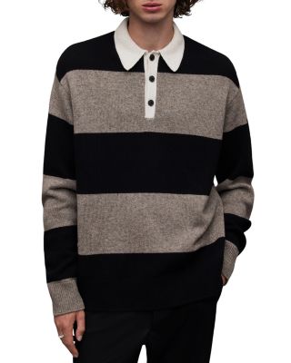 ALLSAINTS Jax Long Sleeve Polo Bloomingdale's