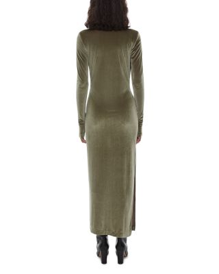 ワンピース Helmut Lang dress archive 80s Velour Helmut Lang Draped Velvet Maxi Dress | Bloomingdale's