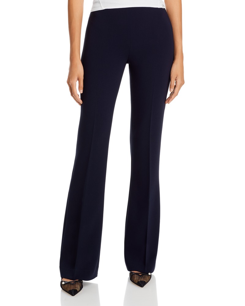 Theory Demitria Admiral Crepe Flared Pants - Exclusive in Deep Navy
