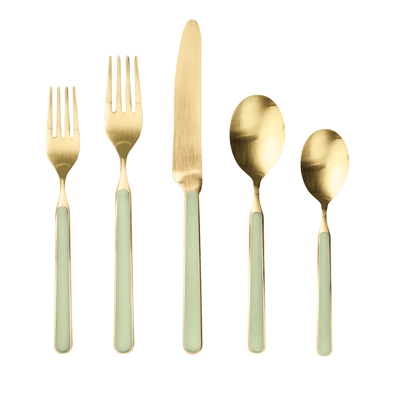 Mepra Fantasia Ice Oro 5-piece Place Setting In Sage