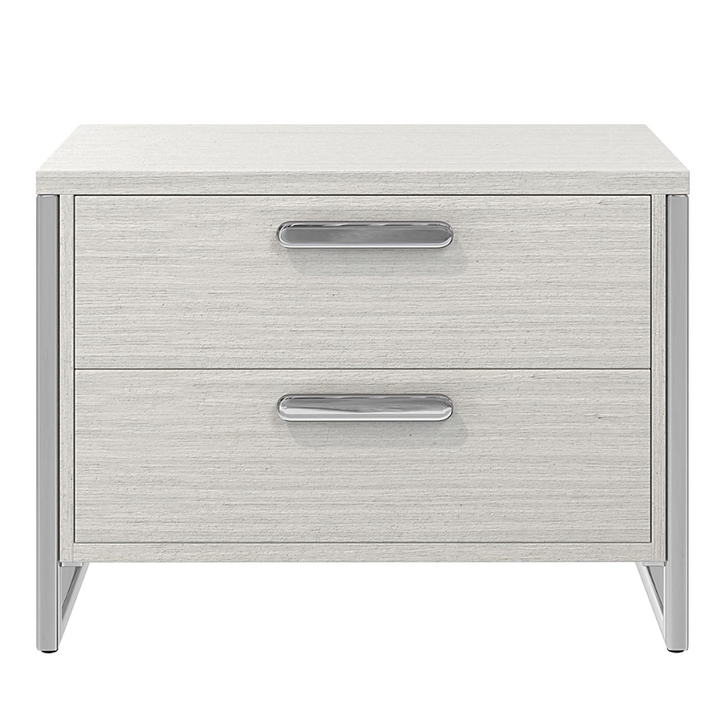Bernhardt Stratum Nightstand With 2 Drawers In Gray