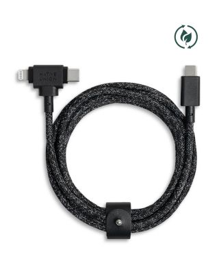 Belt Cable Duo USB-C to USB-C Lightning