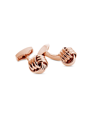 Tateossian Rose Gold-tone Knotted Cufflinks In Rose Gold
