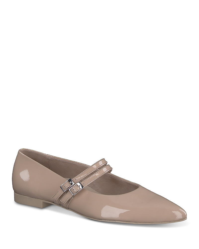 Paul Green Women's Stella Pointed Toe Ballet Flats In Sahara Patent