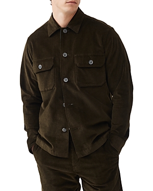Rodd & Gunn X Gilbert Walkato Cotton Blend Corduroy Classic Fit Button Down Shirt In Dark Olive