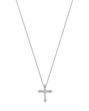 Bloomingdale's Diamond Cross Pendant Necklace in 14K White Gold, 0.50 ct. t.w.