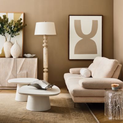 Sabrina Fabric Sofa, Metal Legs