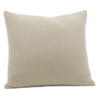 Boll & Branch Ribbed Knit Decorative Pillow, 20 x 20