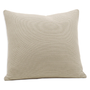 Boll & Branch Ribbed Knit Decorative Pillow, 20 X 20 In Oatmeal