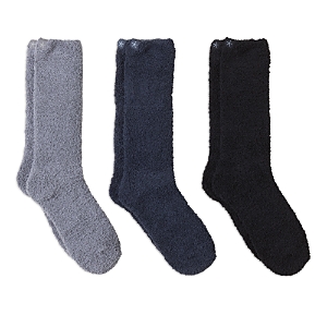 Shop Barefoot Dreams Cozychic Women's 3 Pair Sock Set In Black Multi