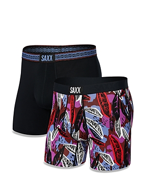 Saxx Super Soft Vibe Boxer Briefs In Tropic Jun
