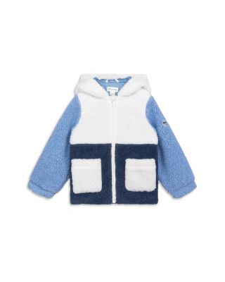 Boys' Hooded Color Blocked Faux Sherpa Jacket - Little Kid