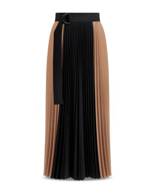 【海外限定】REISSスカート☆Ava Pleated Belted Woven Midi Ski REISS Ava Color Blocked Pleated Midi Skirt | Bloomingdale's