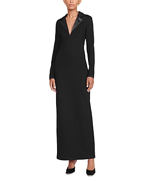 Staud Women's Humboldt Maxi Shirt Dress In Black In Black